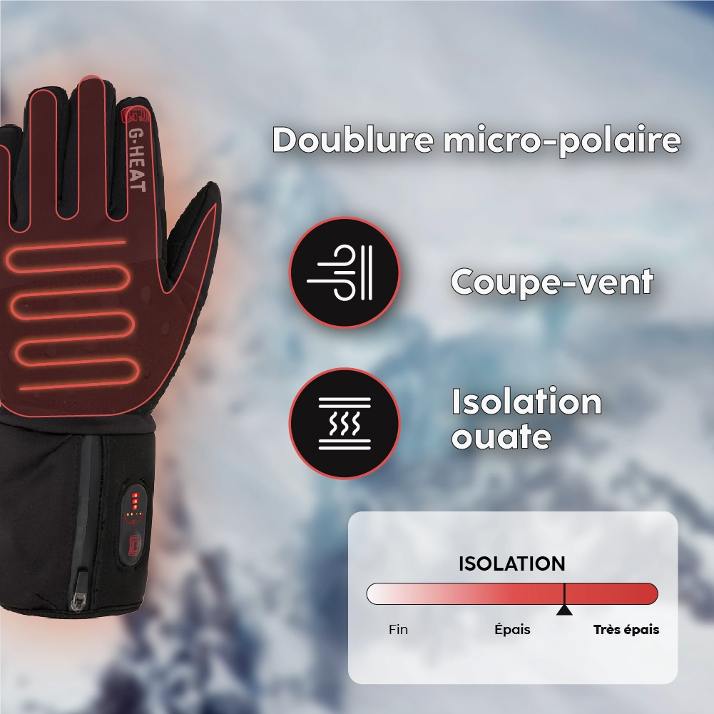 Atouts produits gants ski chauffants