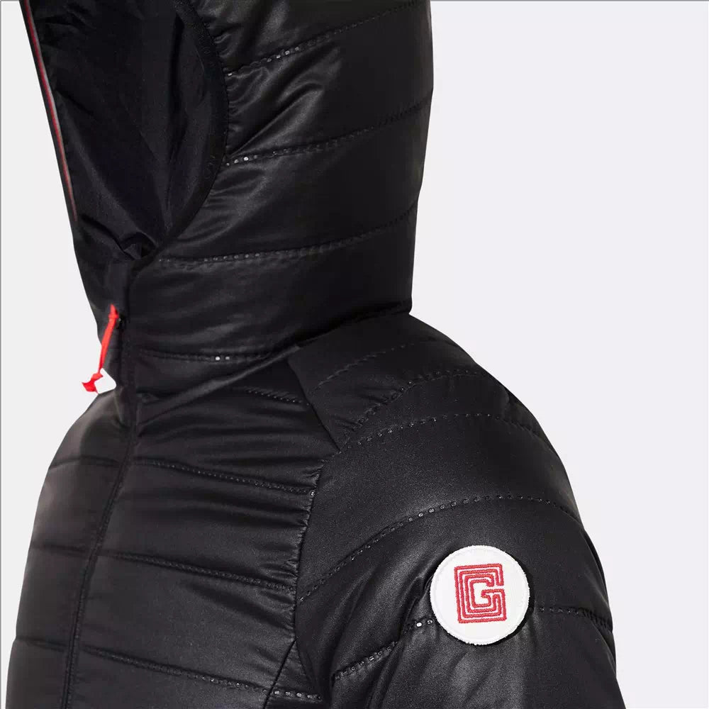 Doudoune extra warm vue de côté et macaron