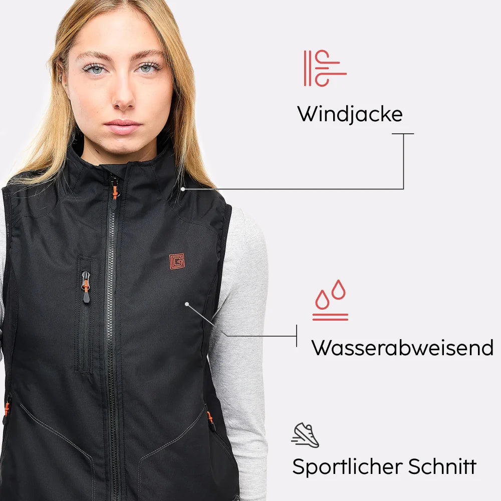 Gilet de sport chauffant atouts produit