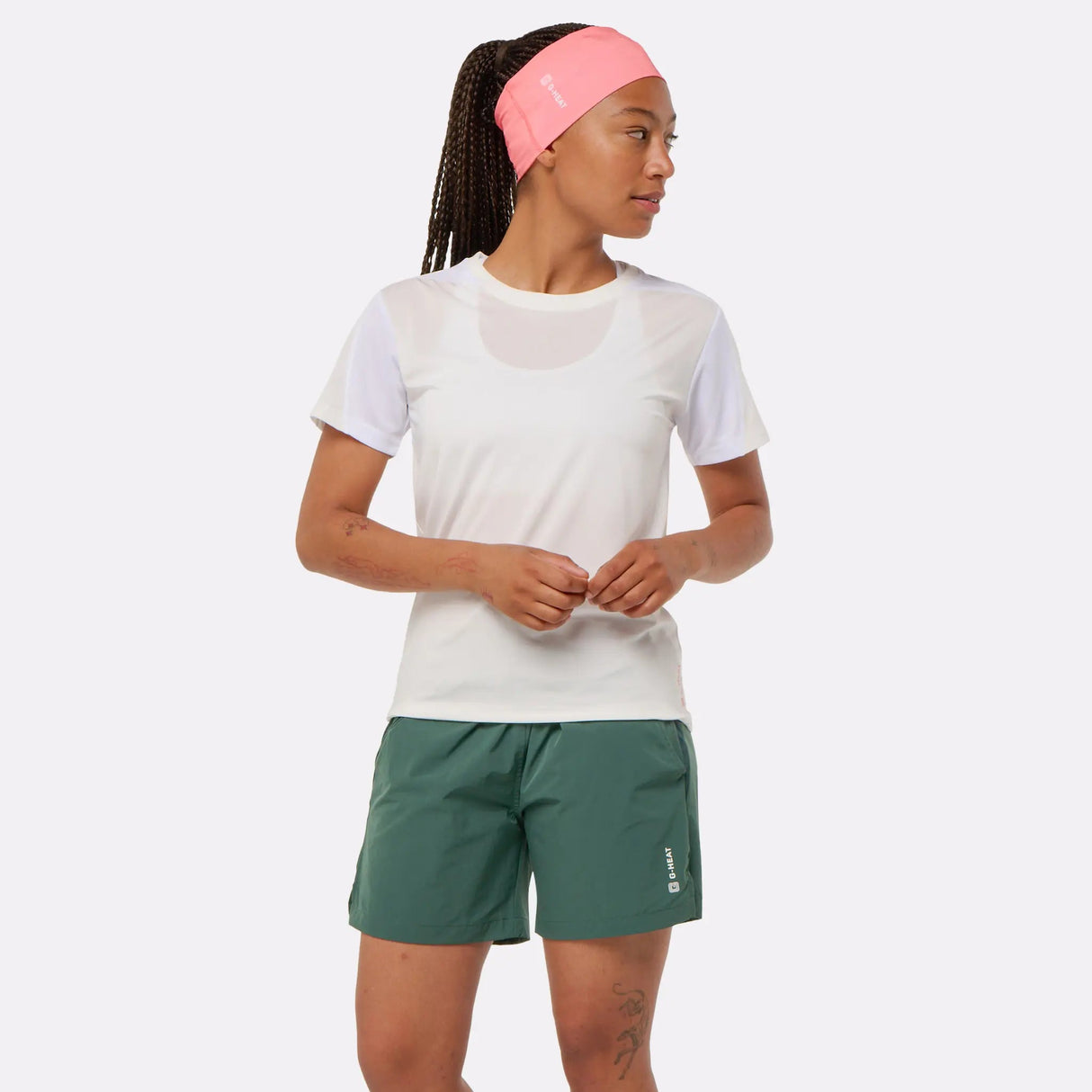 T-shirt sport rafraîchissant blanc femme