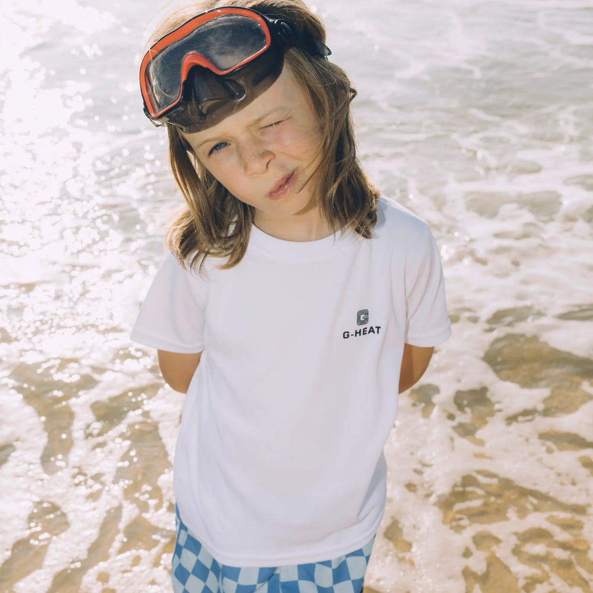 T-shirt rafraîchissant et anti UV enfant  blanc G-Heat