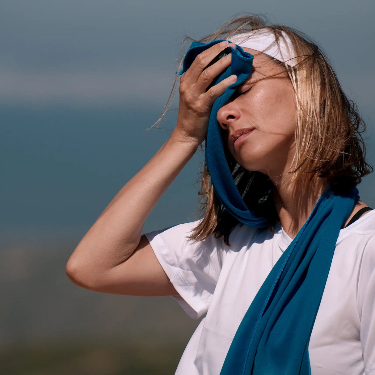 Serviette rafraîchissante ciel