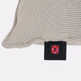 Coussin chauffant beige étiquette