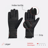 Thin heated gloves