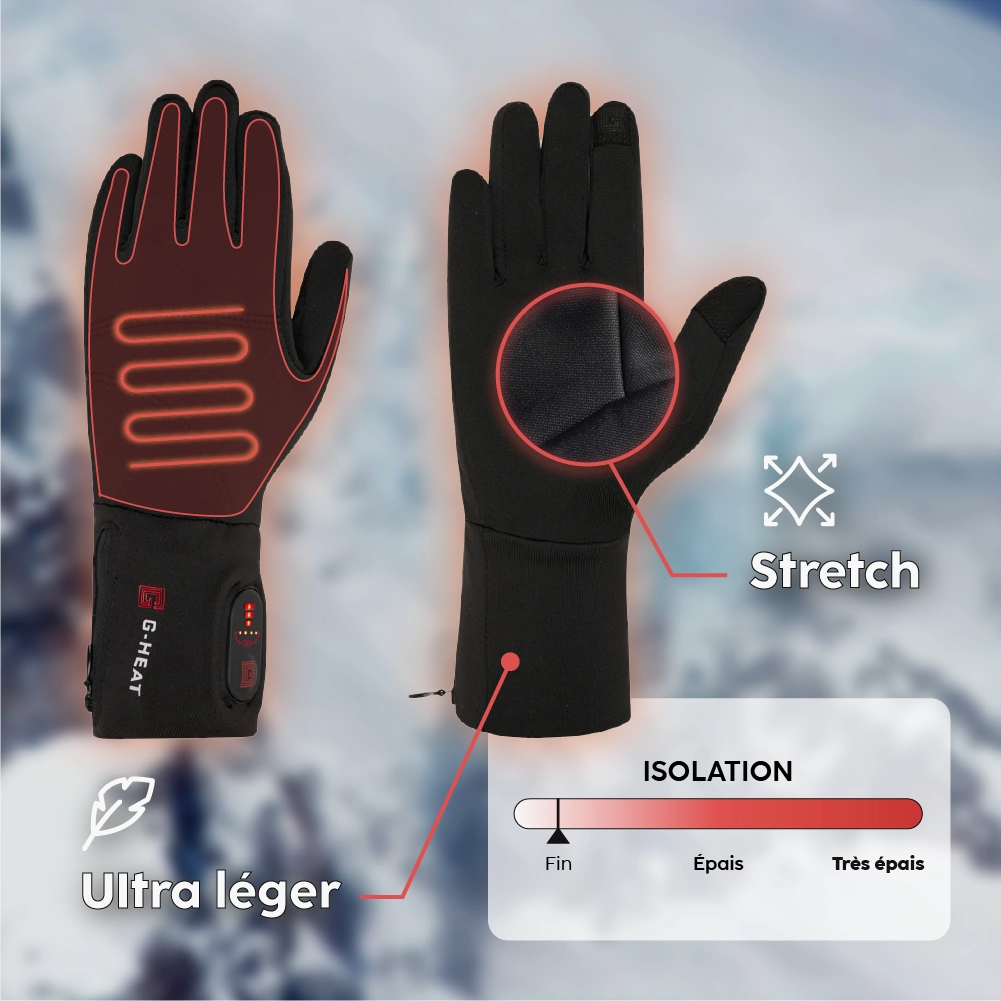 Gants lights chauffants G-heat