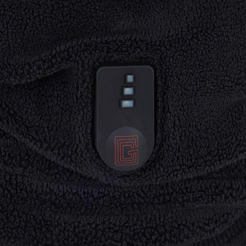 Tour de cou noir chauffant 