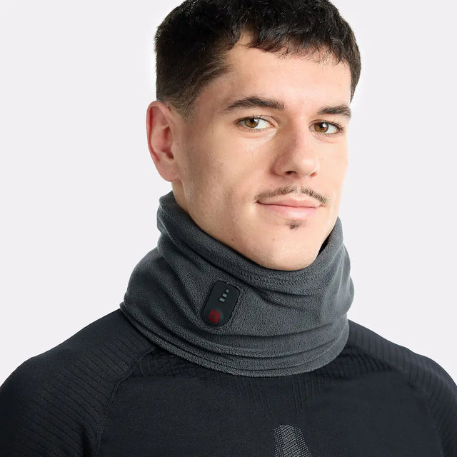Tour de cou chauffant gris