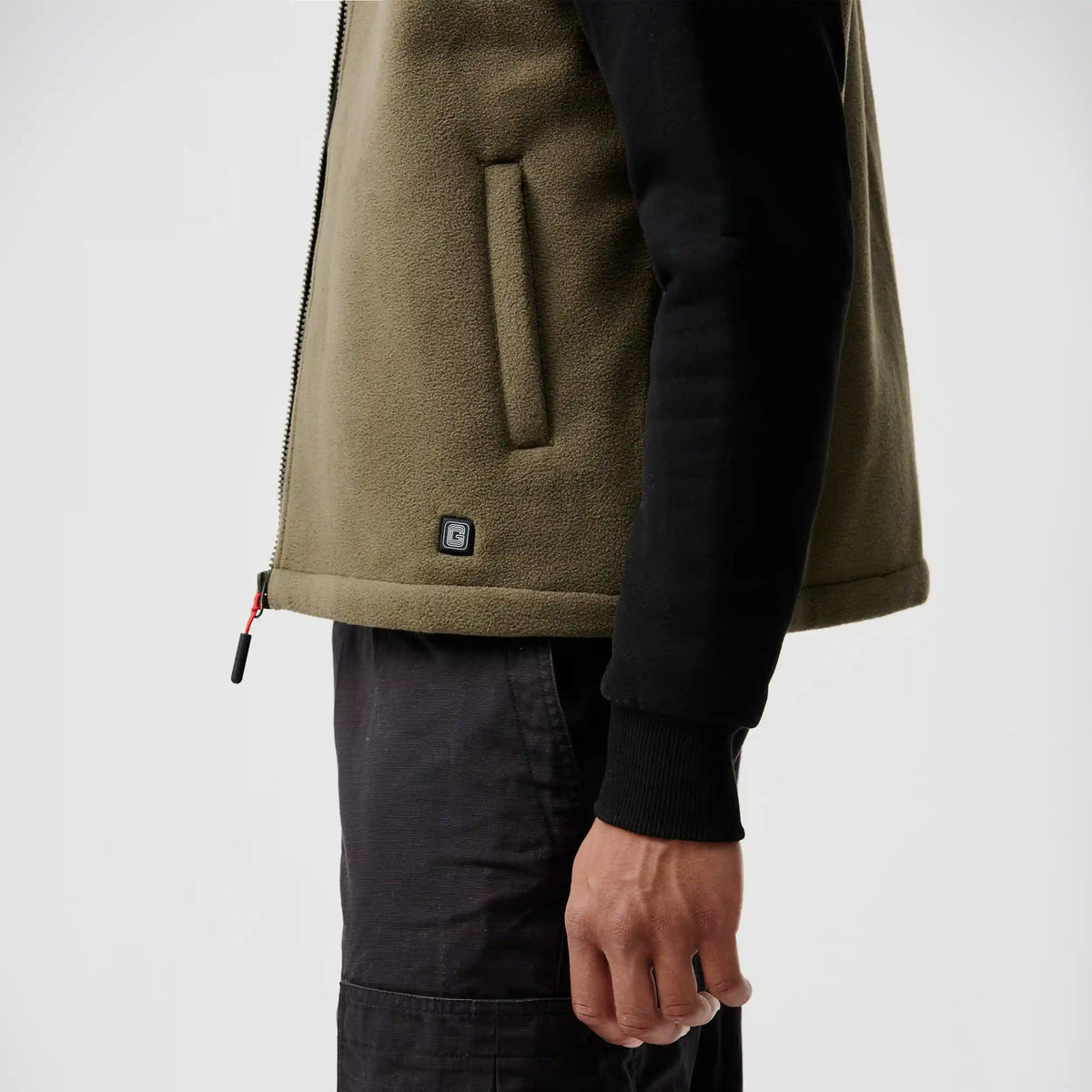 Sleeveless heated fleece