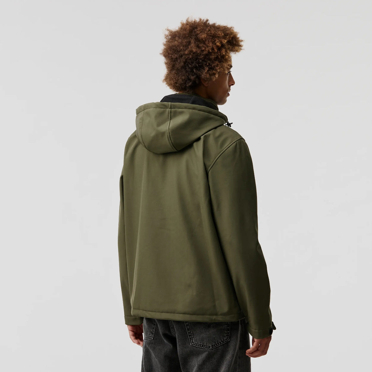 Veste softshell chauffante et déperlante kaki