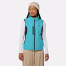 Gilet sport chauffant Femme porté bleu