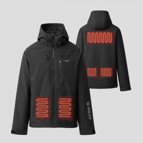 Parka Tech chauffante zones de chauffe