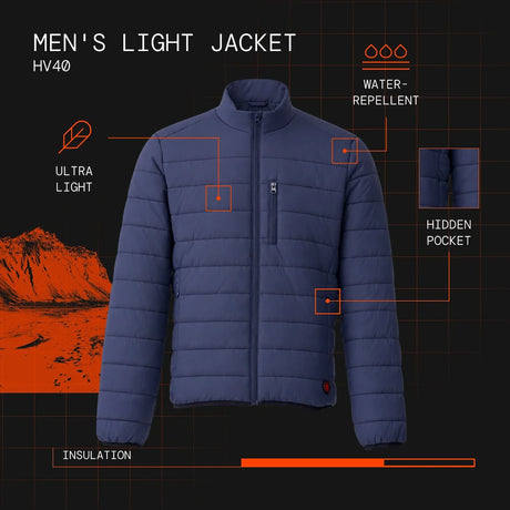 Veste light homme chauffante visuel atout en