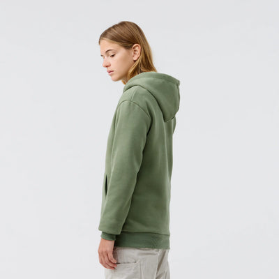 Hoodie sport chauffant vert porté femme