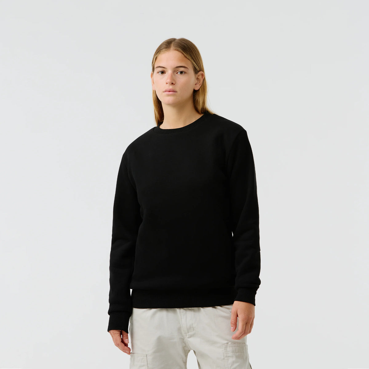 Sweat crew chauffant porté femme