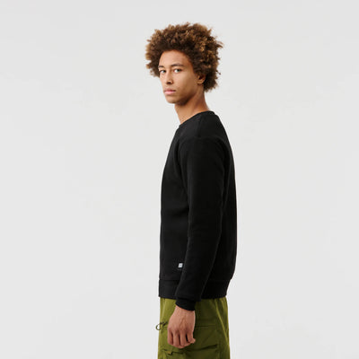 Sweat crew chauffant porté profil