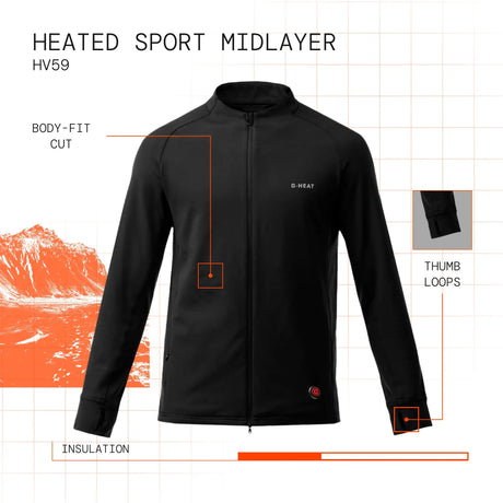 Midlayer Sport chauffant visuel atout en