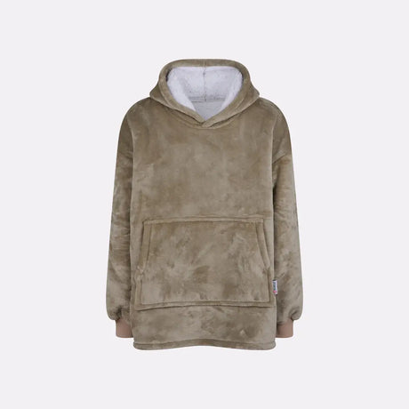 Pull plaid enfant beige