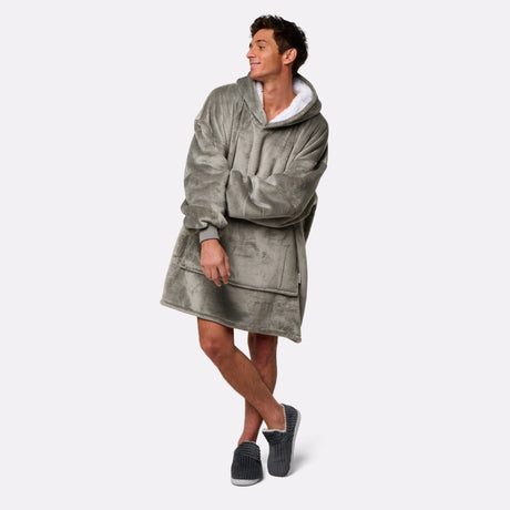 Pull plaid gris homme