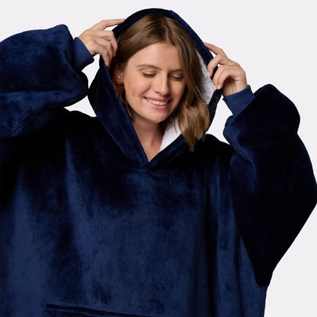 Pull plaid navy femme G-Heat