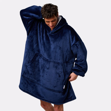 Pull plaid navy homme G-Heat