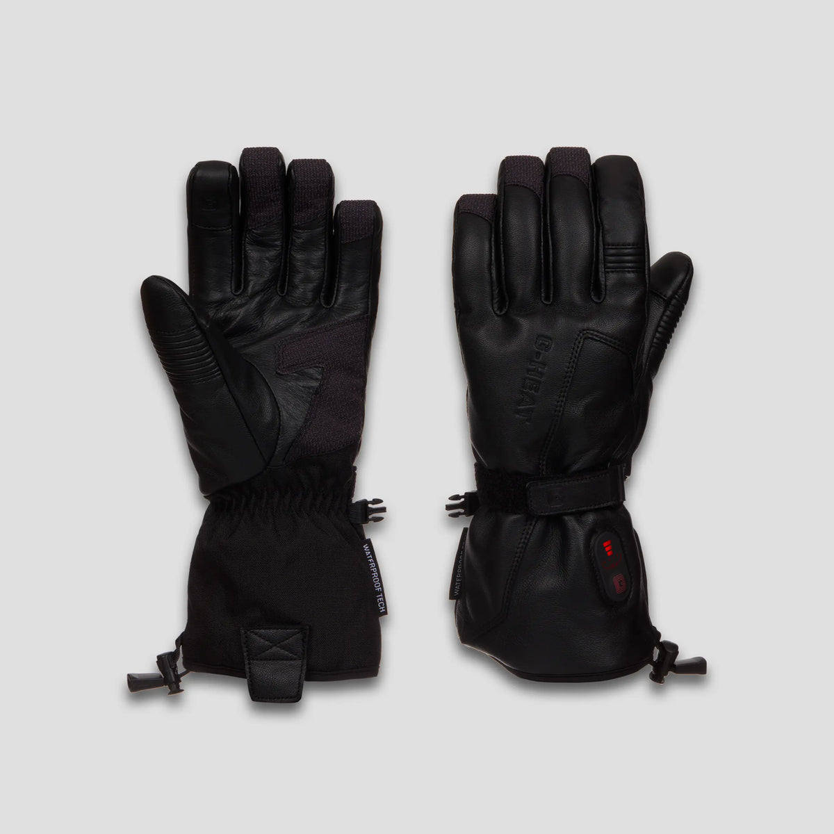 Gants en cuir chauffant g-heat noir