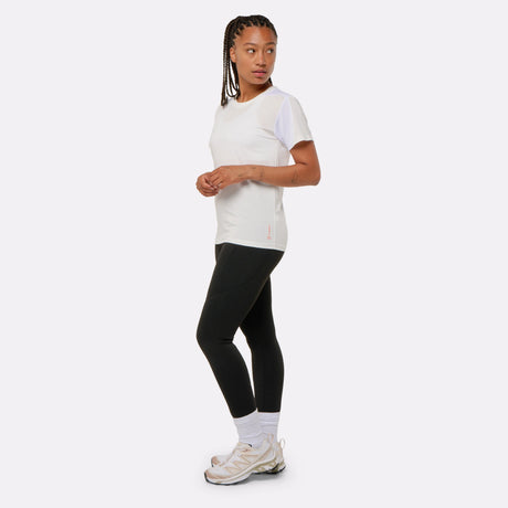 T-shirt sport rafraîchissant blanc femme profil