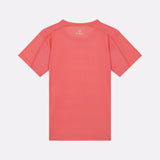 T-shirt sport rafraîchissant corail femme dos