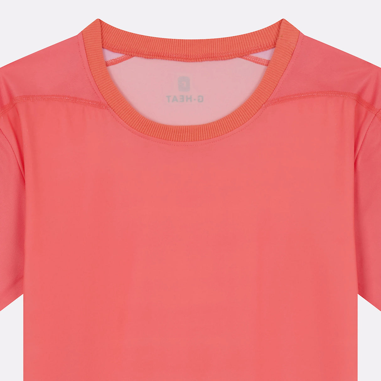 Col T-shirt sport rafraîchissant corail femme