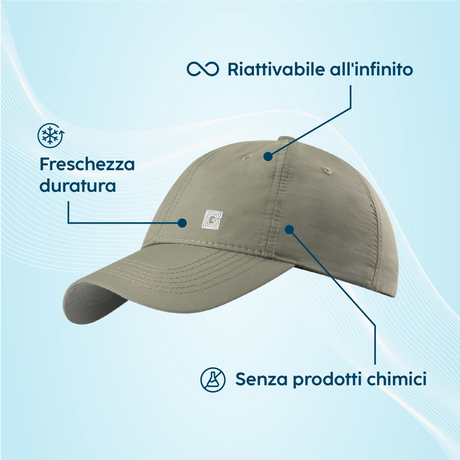 Casquette rafraîchissante atout produit