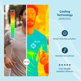 caméra thermique t-shirt rafraîchissant femme